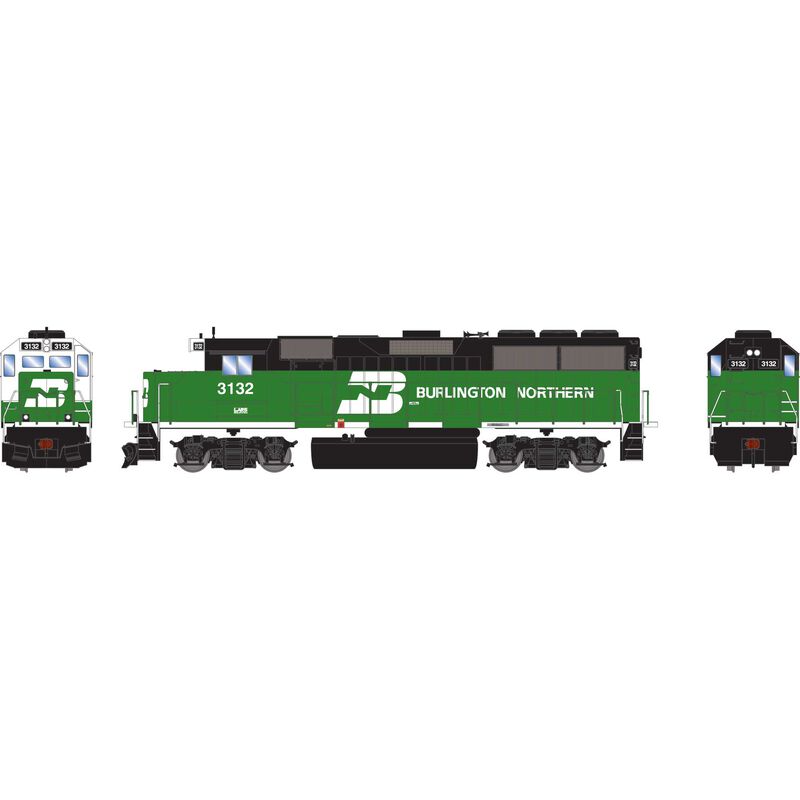 HO ATH GP50 Locomotive with DCC & Sound, BN #3132