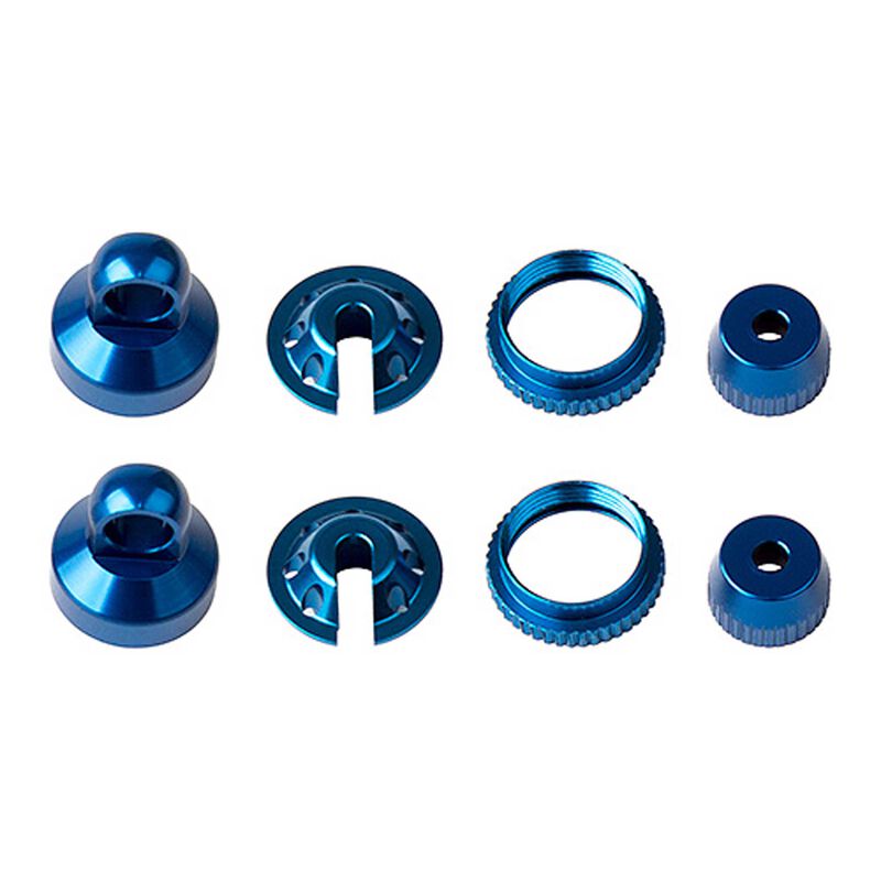 Blue Aluminum Shock Parts, 1/10 Element Enduro