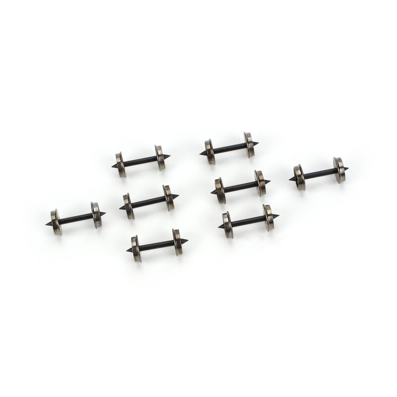 HO 36" Metal Wheelset, Long Axle (8)