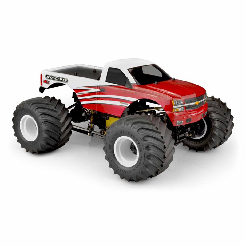 1/10 2005 Chevy 1500 Single Cab Monster Truck Clear Body