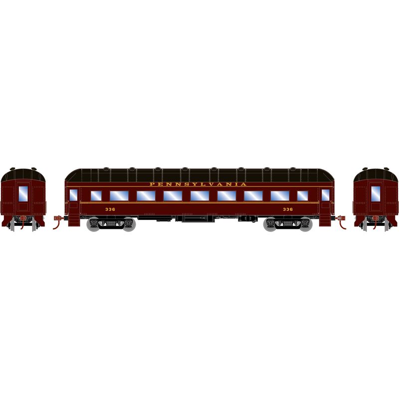 HO RTR Arch Roof Coach, PRR #336
