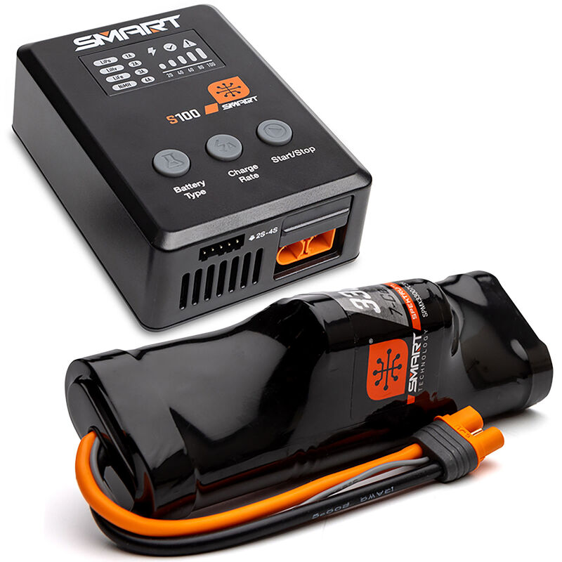 Smart Powerstage NiMH Surface Bundle: 3300mAh 8.4V NiMH IC3 & S100 Charger