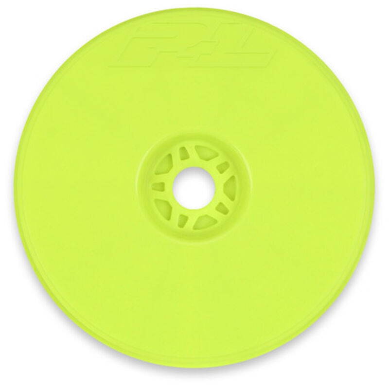 1/8 Velocity Front/Rear 4.0" 17mm Truggy Wheels (4) Yellow