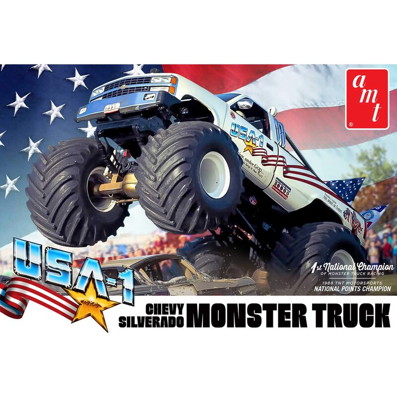1/25 USA-1 Chevy Silverado Monster Truck Model Kit