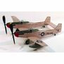 F-28 Twin Mustang Rubber Powered 17-1/2″ Airplane Kit