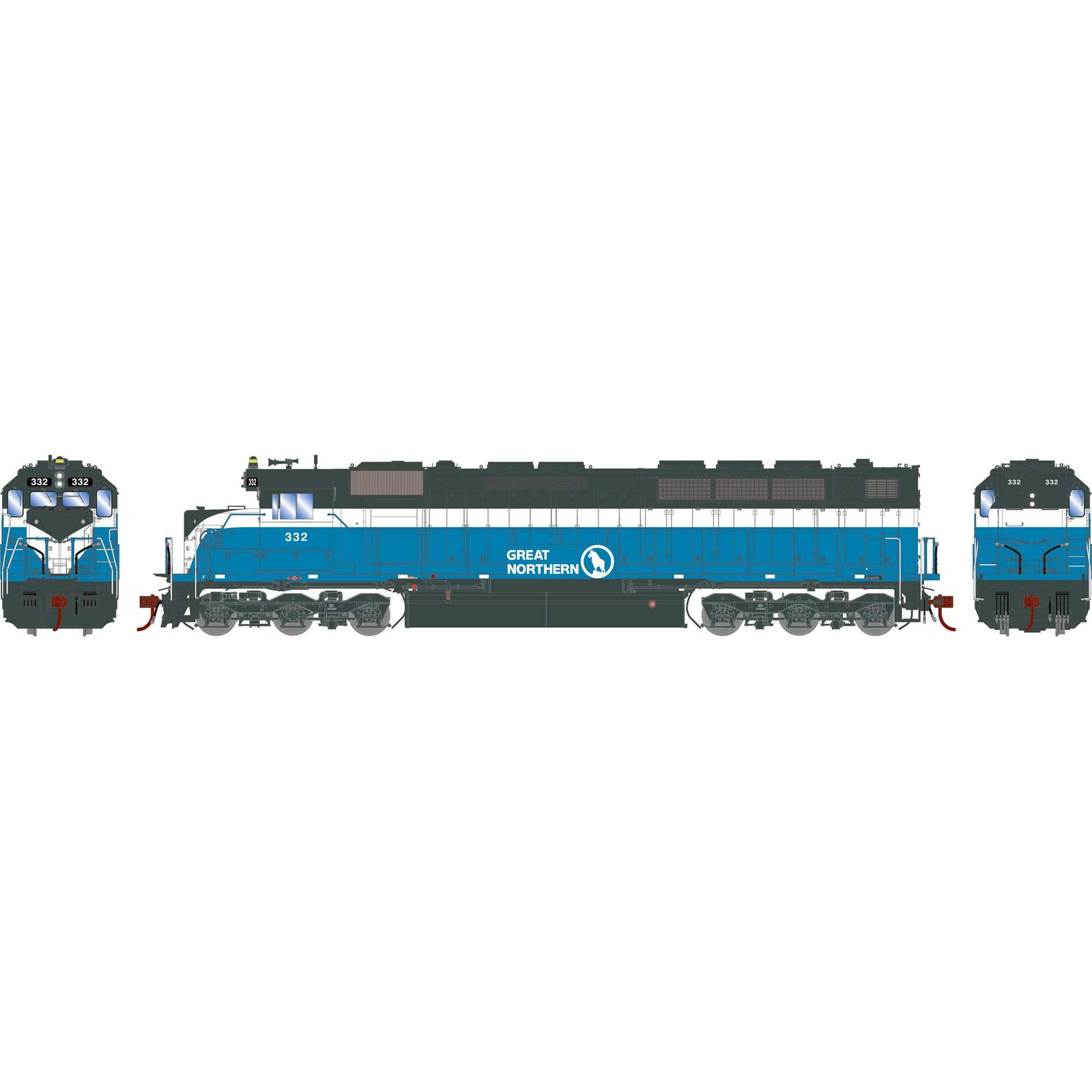 HO GEN SDP45 Locomotive w/DCC & SOUND, GN #332