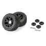 1/6 Brutus F/R 5.7" Monster Truck Tires MTD 24mm Black Ripper (2)