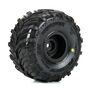 Dreadnaught Mounted Black Wheel F/R (4) for ARRMA GORGON/QUAKE GROM