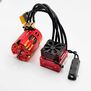 VoltEagle Power System: EagleTech Brushless ESC & Voltmaster 3650 10.5T Brushless Motor, 1/10 Traxxas 4-Tec Drift Car (Red)