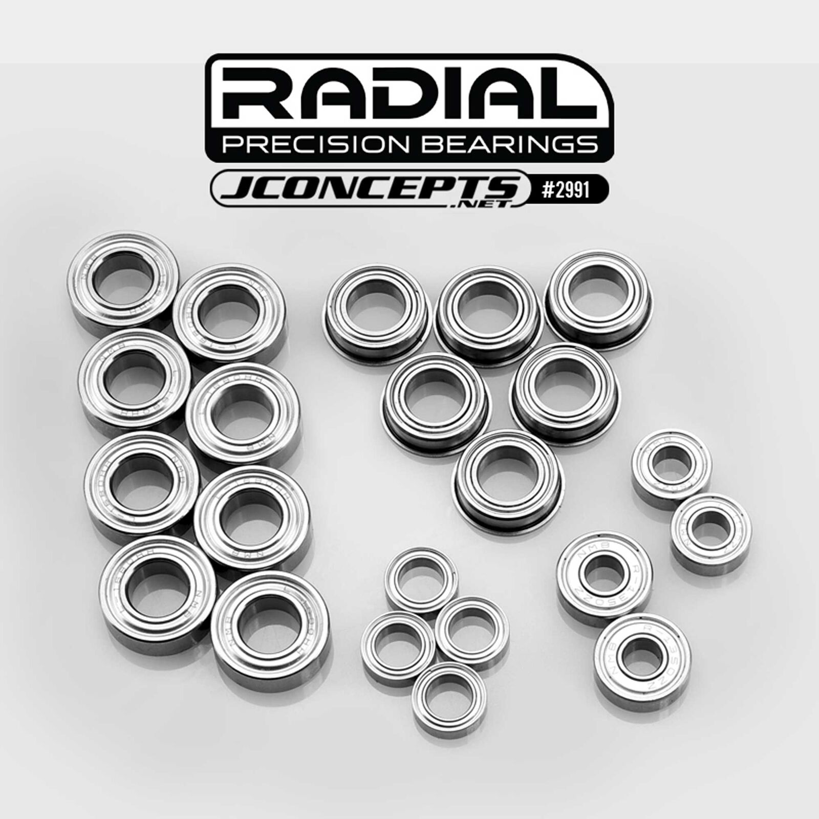 Radial Nmb Bearing Set: TLR 8Ight-X 2.0 XE 2.0
