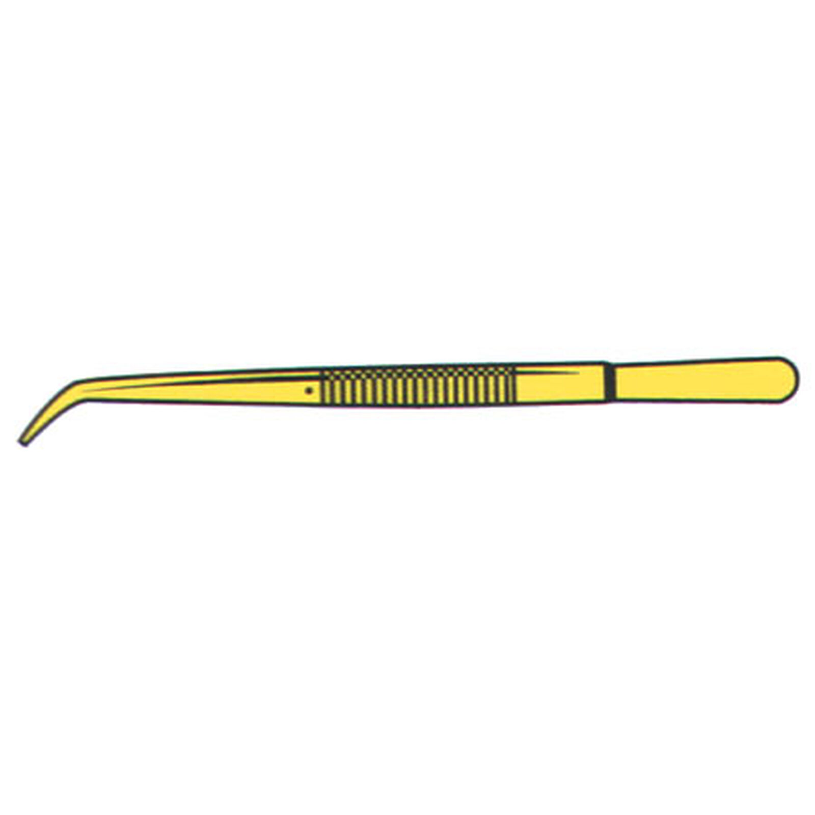 SS Tweezer,6" Curved