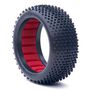 1/8 Crossbrace Soft Tires, Red Inserts (2): Buggy