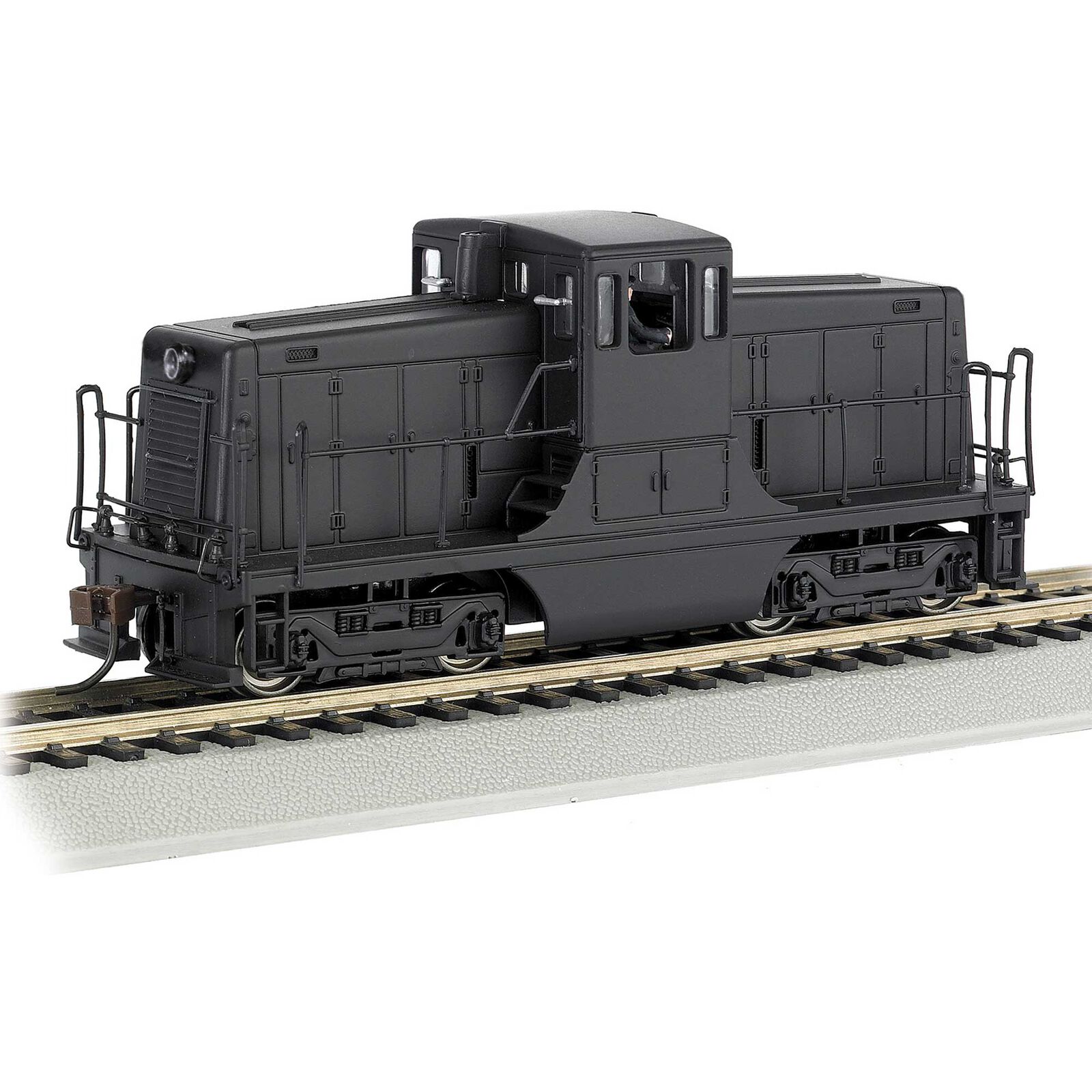 HO GE 44-Ton Switcher Locomotive w/ DCC - Painted, Unlettered (Black)