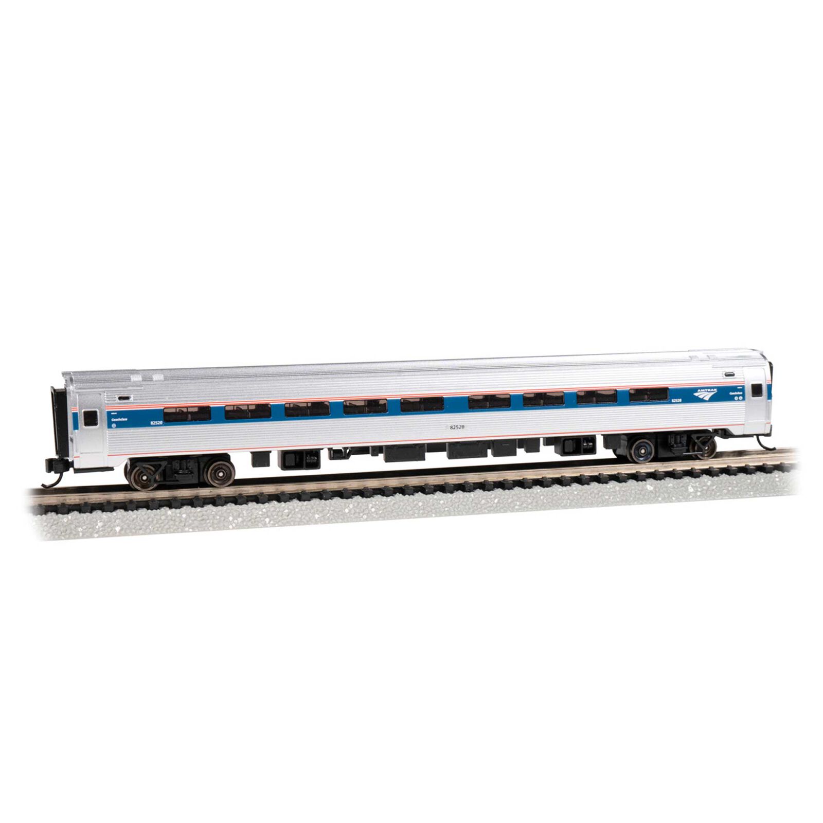 N Budd Amfleet® Coach Class Passenger Car w/ Lighted Interior - Phase VI #82768