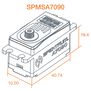 A7090 Brushless Low Profile Metal Gear HV Servo