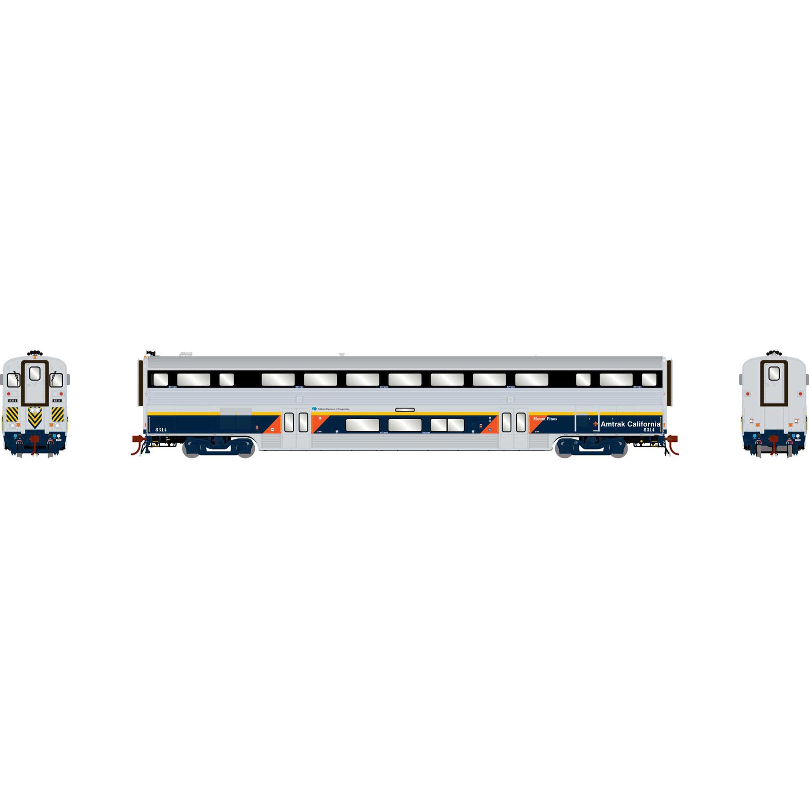 HO M-K California Cab Coach with Lights, CDTX #8314