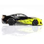 HO 2021 Chevy Camaro ZL1 Mega G+ Slot Car, Wildfire Black & Lime