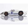 HO Ford GT40 Mk.IV #9 Mega G+ Slot Car, White