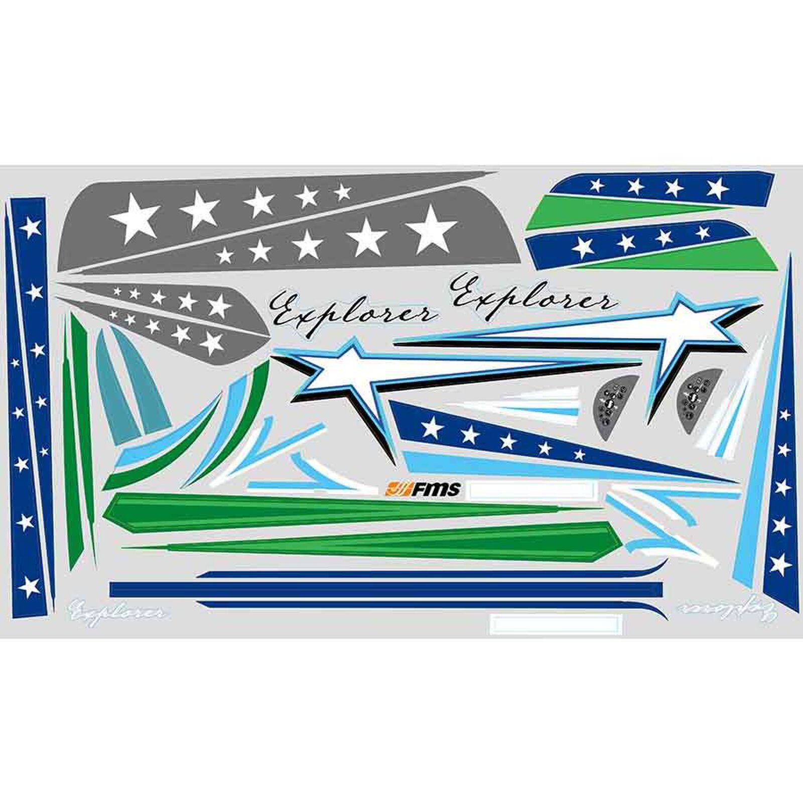 Decal Sheet: 1020mm F3A Explorer