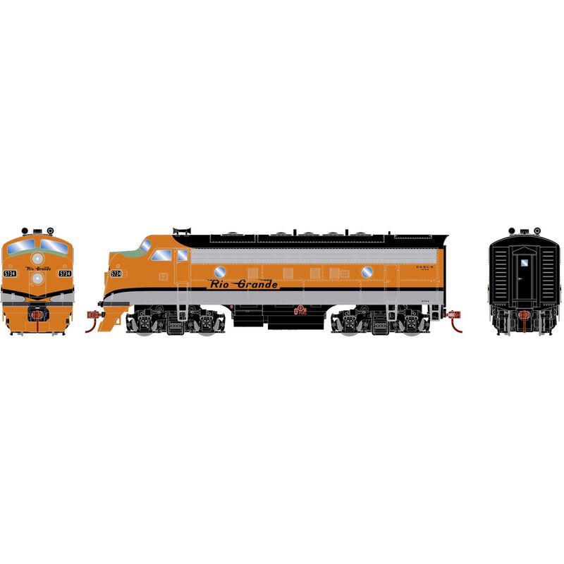 HO RND F7A Locomotive DCC-Ready, DRGW #5734
