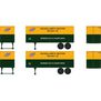 HO 25' Trailers, C&NW #3770, #3792 (2)