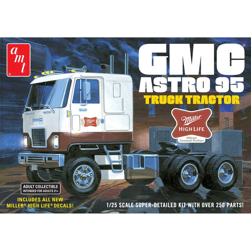 1/25 Miller Beer GMC Astro 95 Semi Tractor Model Kit