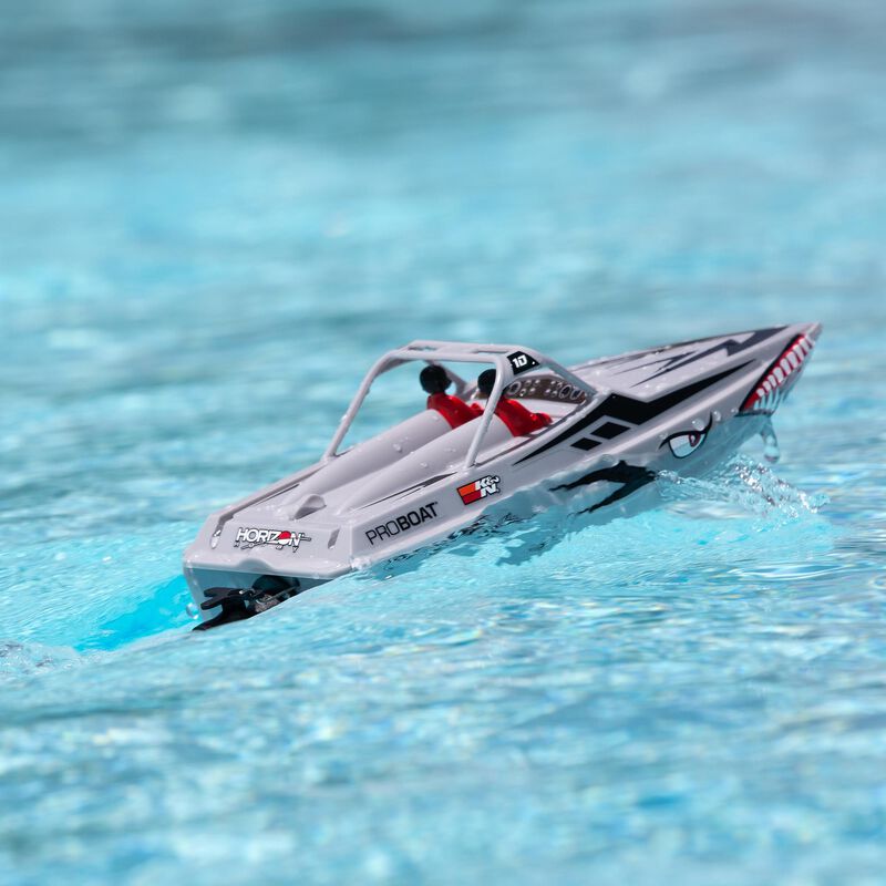 Sprintjet 9" Self-Righting Deep-V Jet Boat Brushed RTR, Silver