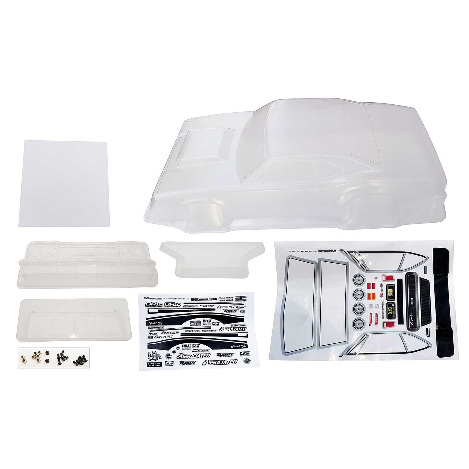 1/10 Clear DR10 Reakt Drag Body