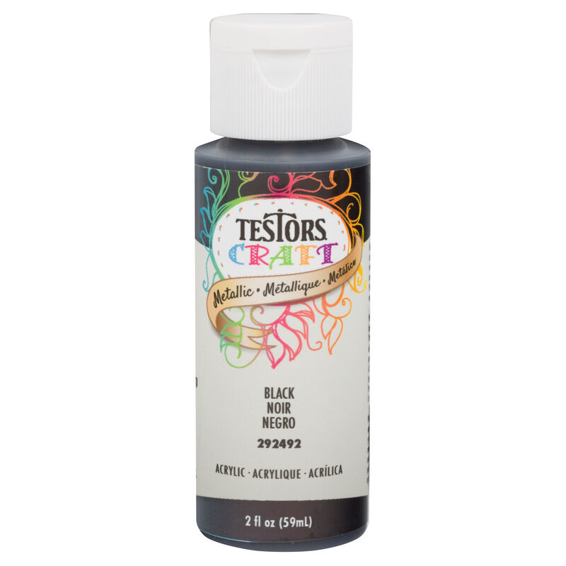 Testors 2oz Acrylic Craft Paint, Satin Metallic