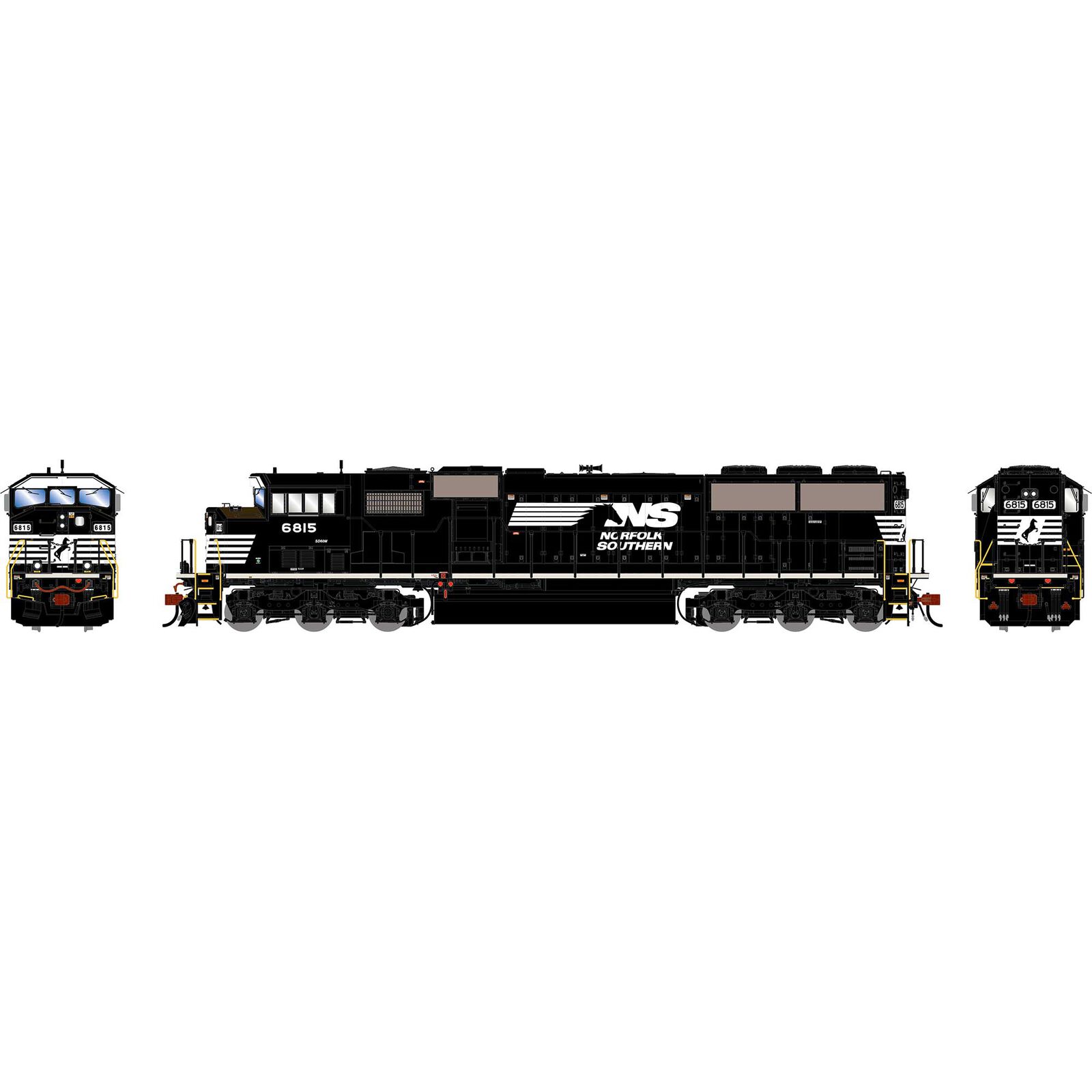 HO GEN SD60M Tri-Clops Locomotive, NS #6815