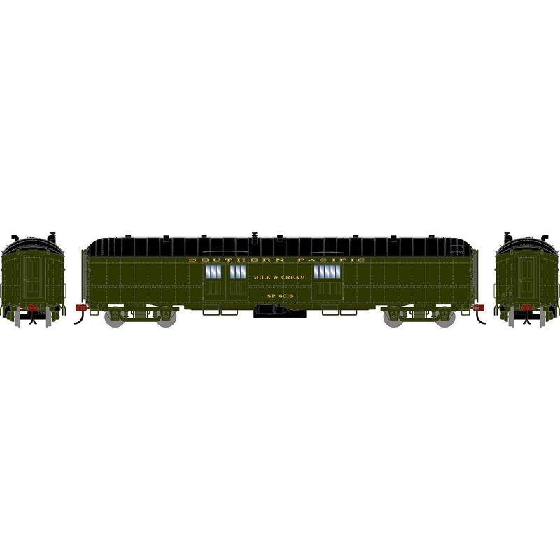 HO ATH 60' Pullman Common Standard Baggage Car, SP 'Milk & Cream' #6016