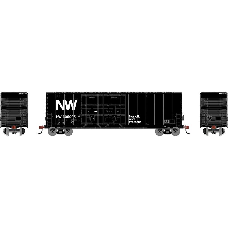 HO RND 50' High-Cube Smooth Side Box Car, NW #605005