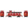 HO ATH 3-Window Wood Caboose, NKP #885