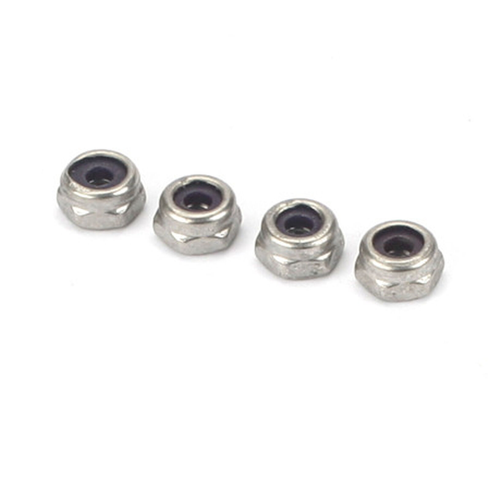 SS Nylon Lock Nuts, 6-32