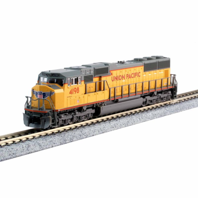 N SD70M Locomotive, Flat Radiator UP #4364 with DCC
