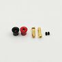 Heatsink Bullet Grips with 5mm Bullets, Black/Red