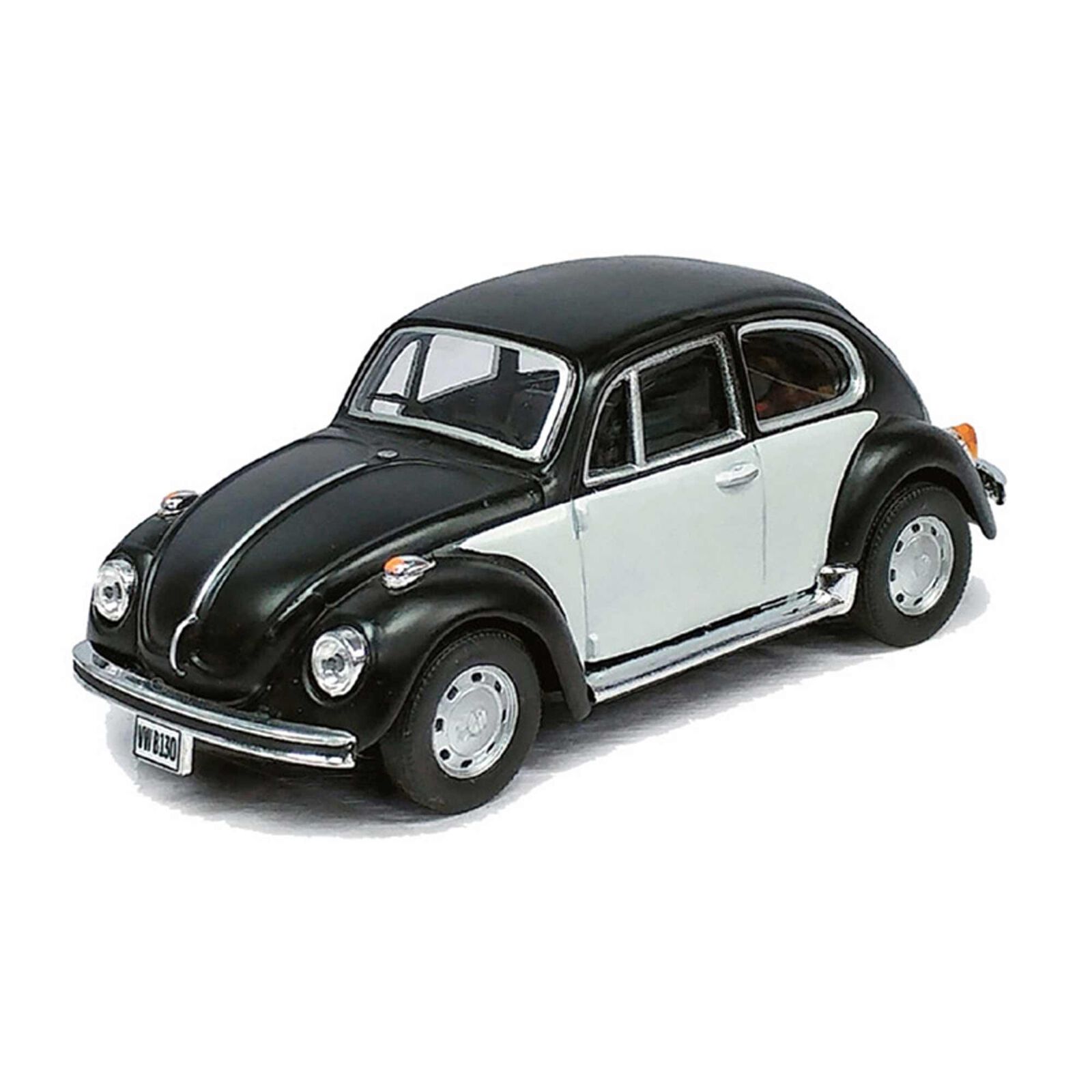 1/43 Scale Vw Beetle Matte Black White