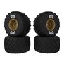 dBoots Chevron MT Tire Set Glued, Bronze (2 Pairs): GROM