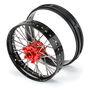 1/4 Pro-Spec Aluminum V2 Bead Front Wheel Black/Red (1): Promoto-MX