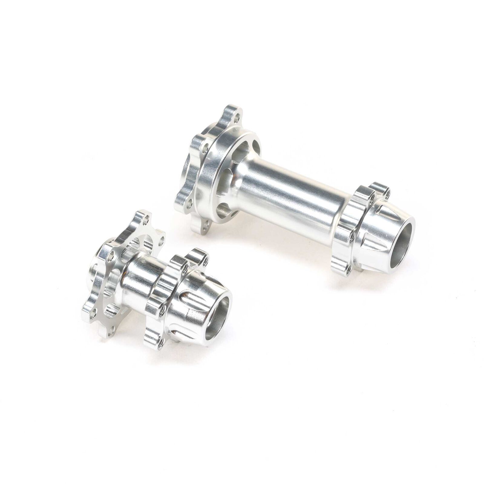 Aluminum Hub Set, Machined, Silver : PM-MX/SM