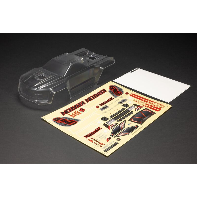 1/8 Clear Body with Decals: KRATON 6S BLX V6 Body