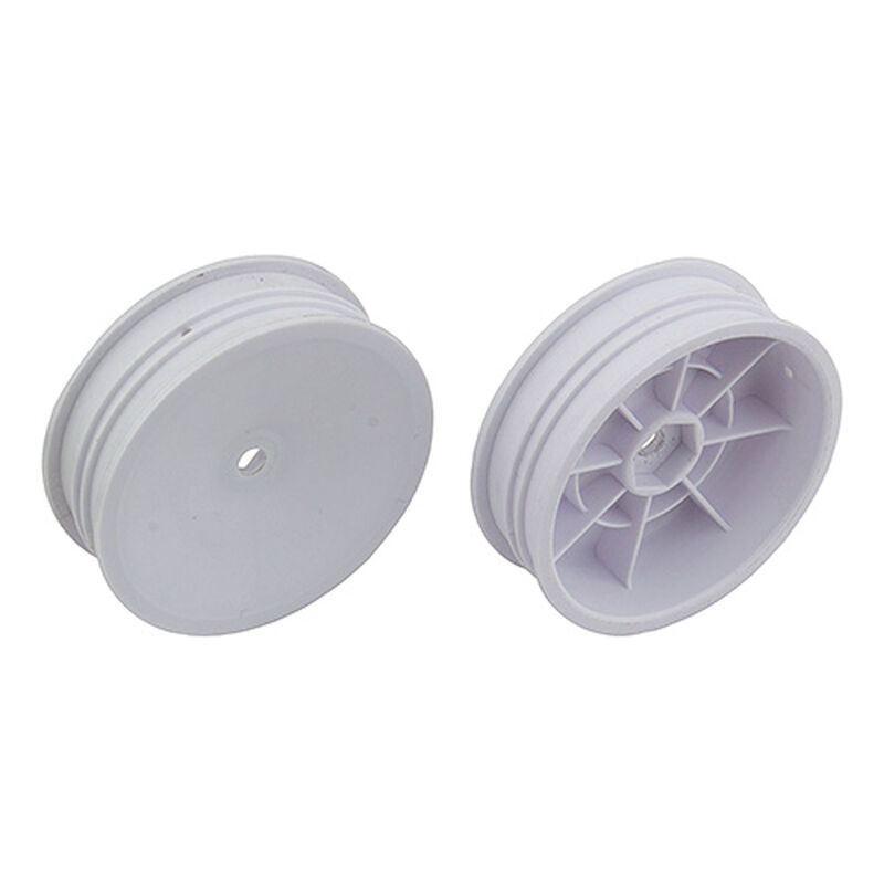 1/10 12mm Hex 2.2 Slim Front Buggy Wheels, White (2)