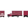 HO ATH Ford F-850 Box Van, PRR