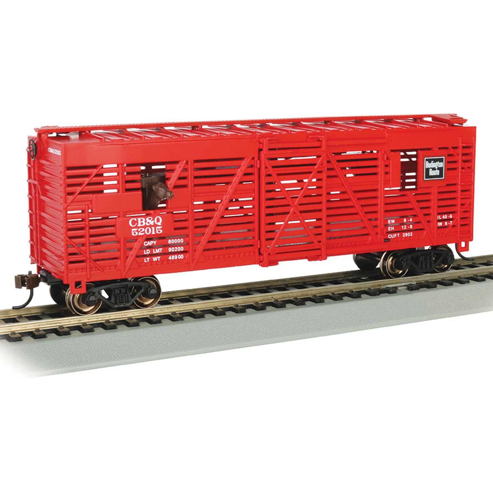 HO CB&Q #52025 with Cattle