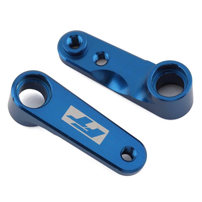 RC10B6.4 FT Aluminum Steering Bellcranks, Blue
