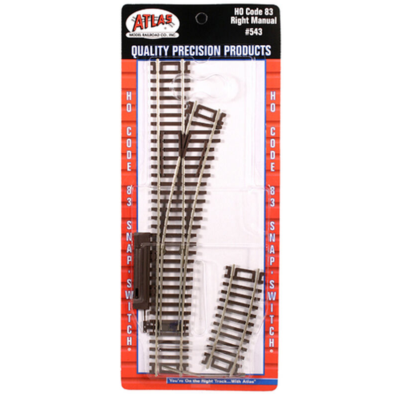 HO Code 83 Manual Right-Hand Switch