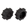 1/10 Sand Paddle Rear Pre-Mounted Tires with Method Wheels, Black (2)