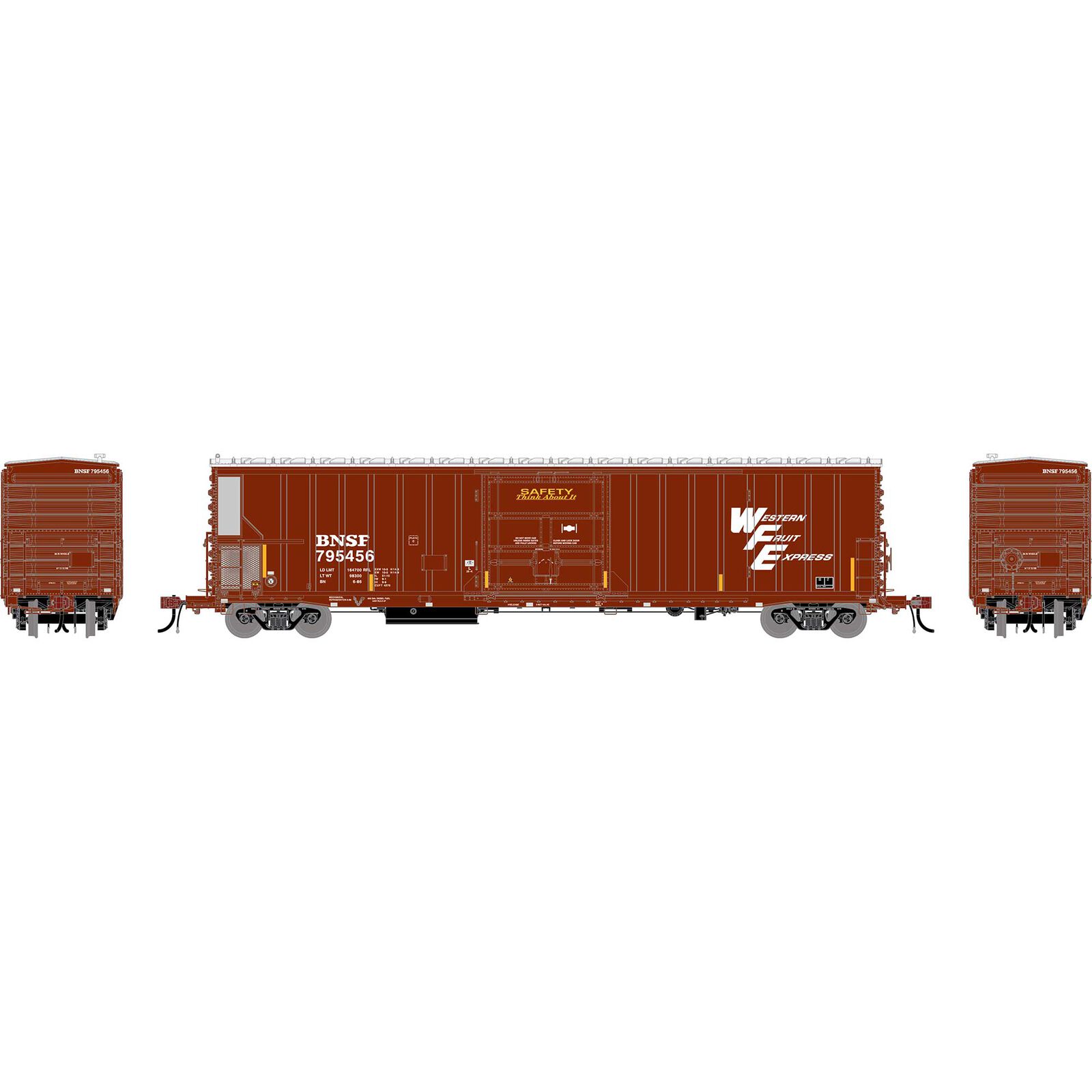 HO GEN 57' FGE Mechanical Reefer, BNSF 'FRA Reflectors' #795456