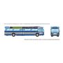 HO 1/87 New Look Bus (Deluxe): New York MTA - Blue: #8854 with ads