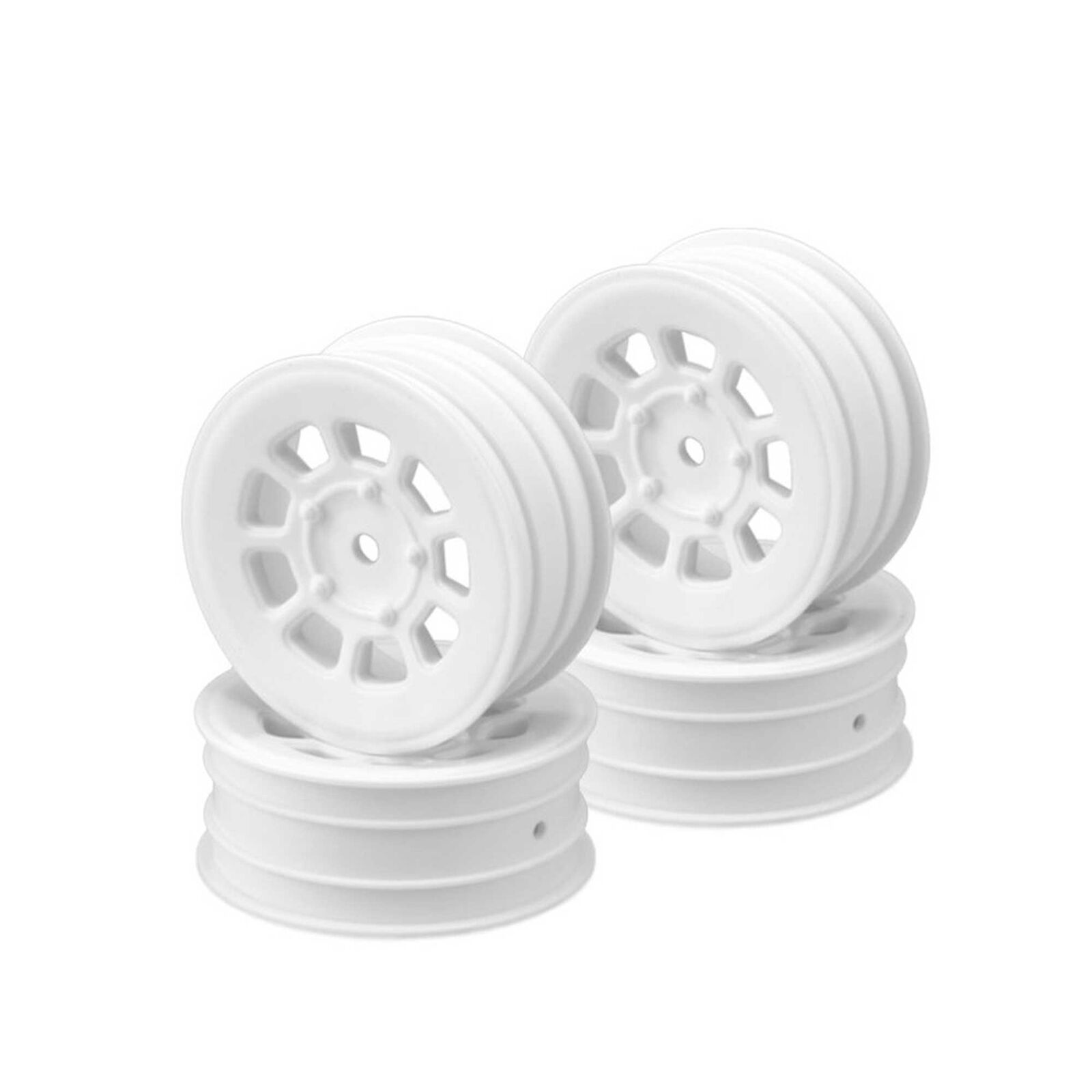 9-Shot 2.2" Front Wheel, White (4)